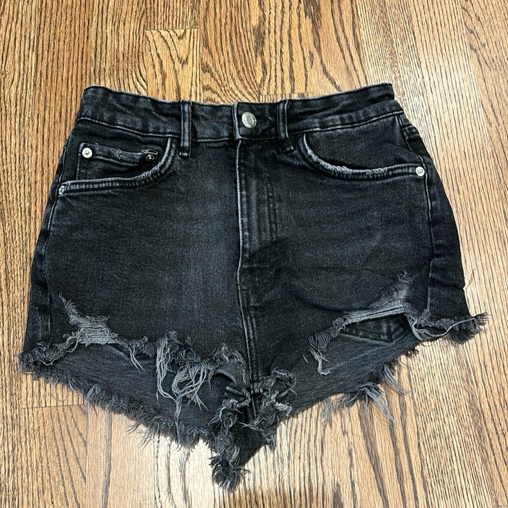 Zara black Jean shorts size 4